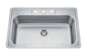 Single Bowl Topmount Sink